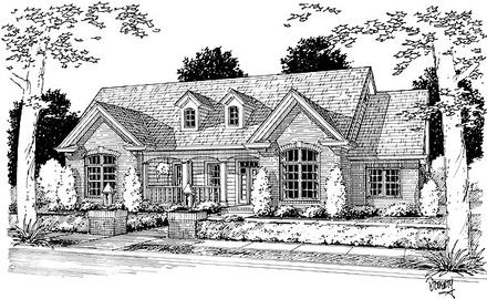 Country Elevation of Plan 68490