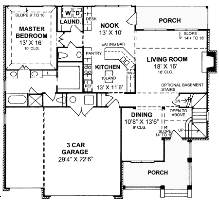 Traditional Level One of Plan 68512