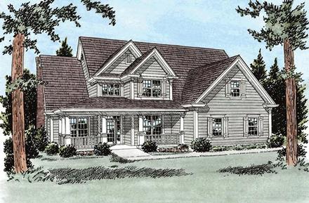 Country Traditional Elevation of Plan 68520