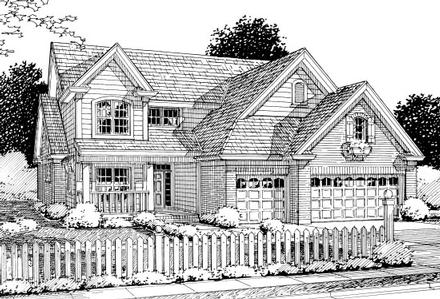 Traditional Elevation of Plan 68523