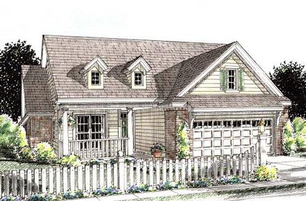 Cottage Country Traditional Elevation of Plan 68539