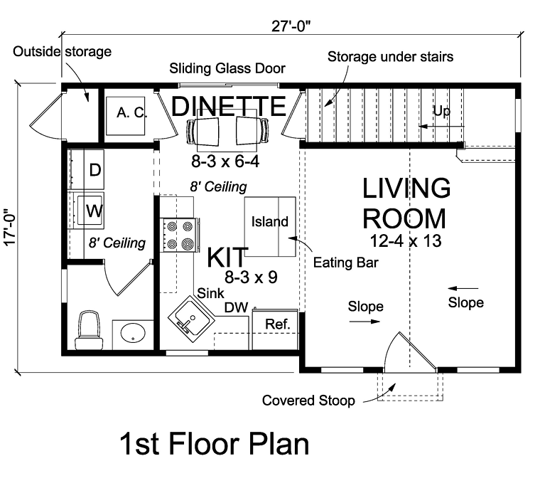 Contemporary Traditional Level One of Plan 68570