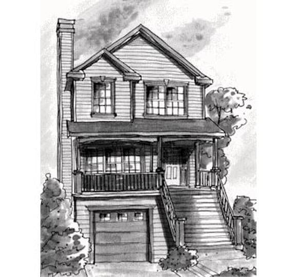 House Plan 68867 Elevation