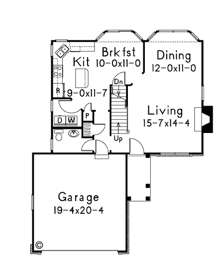 House Plan 69018 First Level Plan