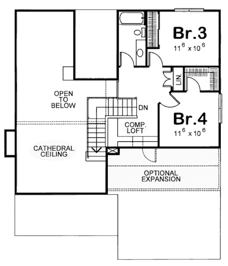 Craftsman Level Two of Plan 69076