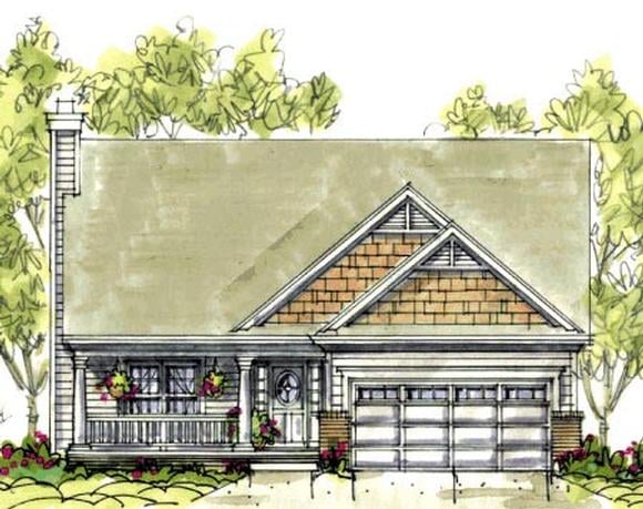 House Plan 69076 Elevation