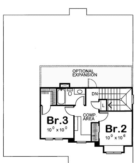 Country Craftsman Level Two of Plan 69082