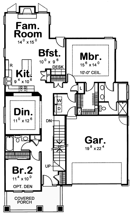 Craftsman Level One of Plan 69091