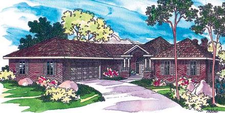 Contemporary One-Story Elevation of Plan 69107