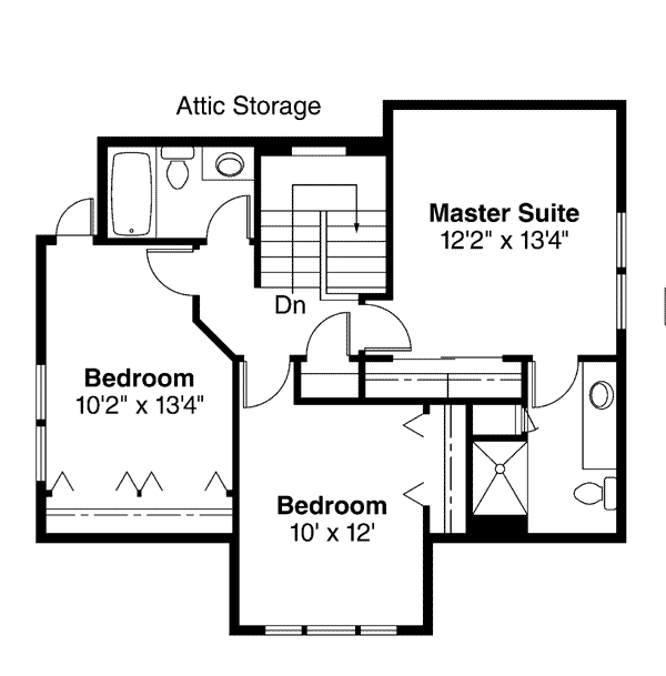 Bungalow Craftsman Level Two of Plan 69118