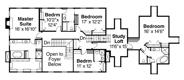 Colonial Southern Level Two of Plan 69134