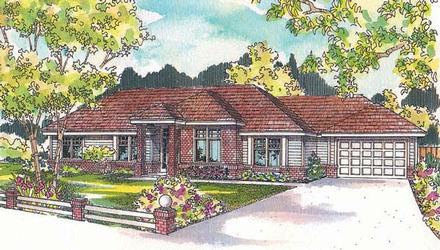 Contemporary One-Story Elevation of Plan 69153