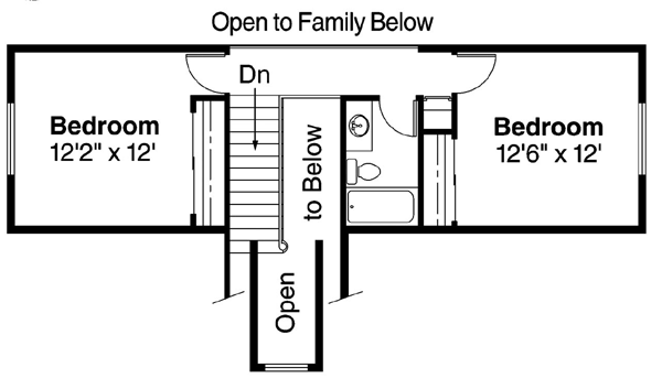 Contemporary Cottage Country Traditional Level Two of Plan 69167