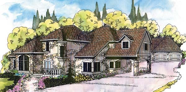 Plan 69177 | Traditional Style with 4 Bed, 3.5 Bath, 3 Car Garage