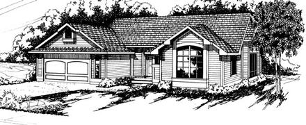 Country Ranch Elevation of Plan 69195