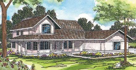 Country Farmhouse Elevation of Plan 69234