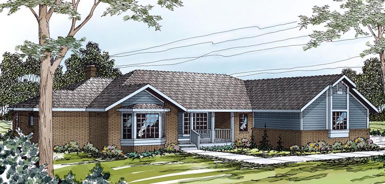 Plan 69249 | Ranch Style with 3 Bed, 2.5 Bath, 2 Car Garage