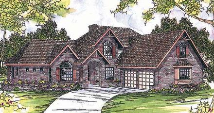 Craftsman European Elevation of Plan 69272