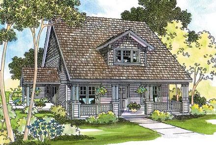 Bungalow Country Craftsman Traditional Elevation of Plan 69277