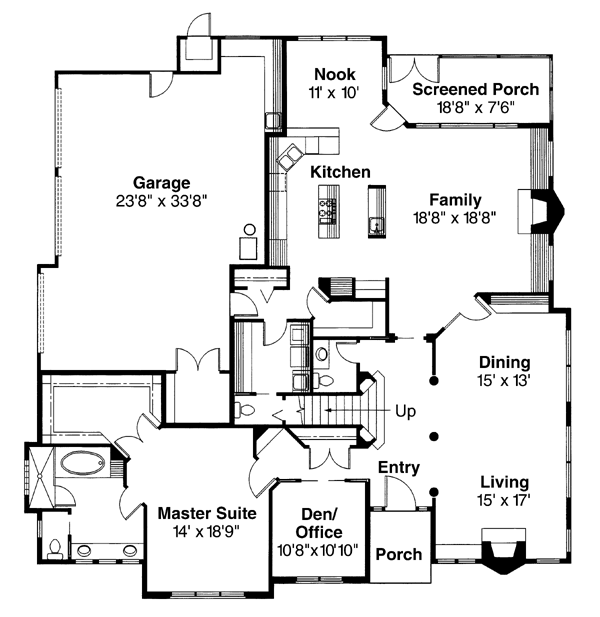 Contemporary Level One of Plan 69285