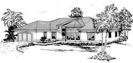 Mediterranean Elevation of Plan 69314