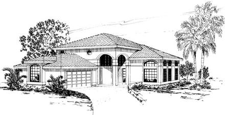 Mediterranean Elevation of Plan 69322