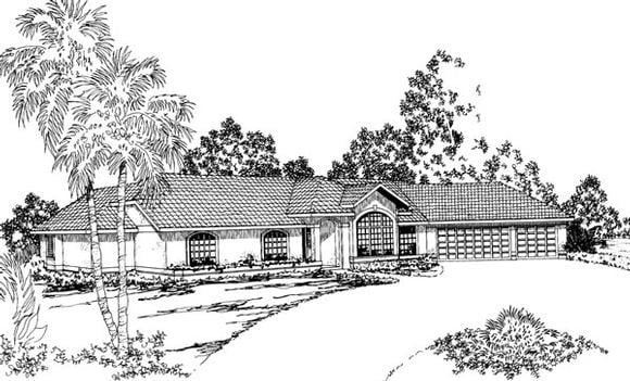 House Plan 69337 Elevation