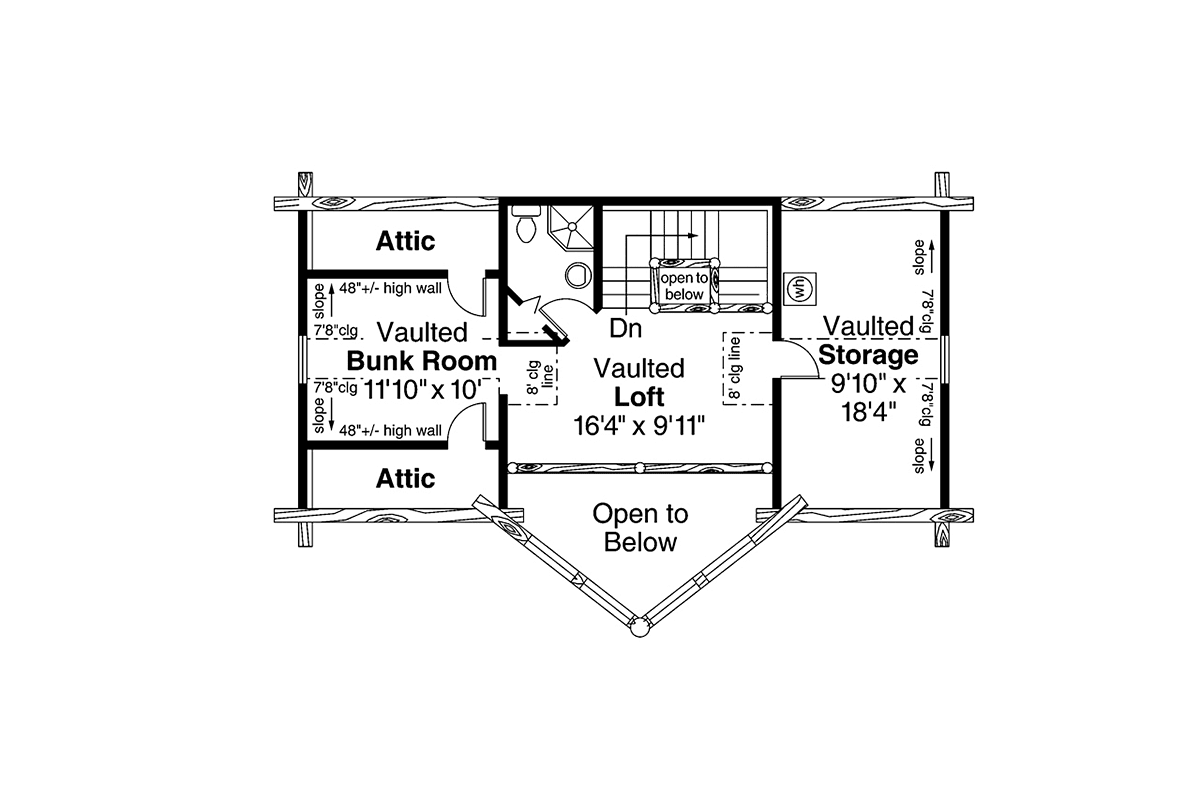 Contemporary Log Level Two of Plan 69356