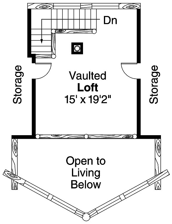 Contemporary Log Level Two of Plan 69357