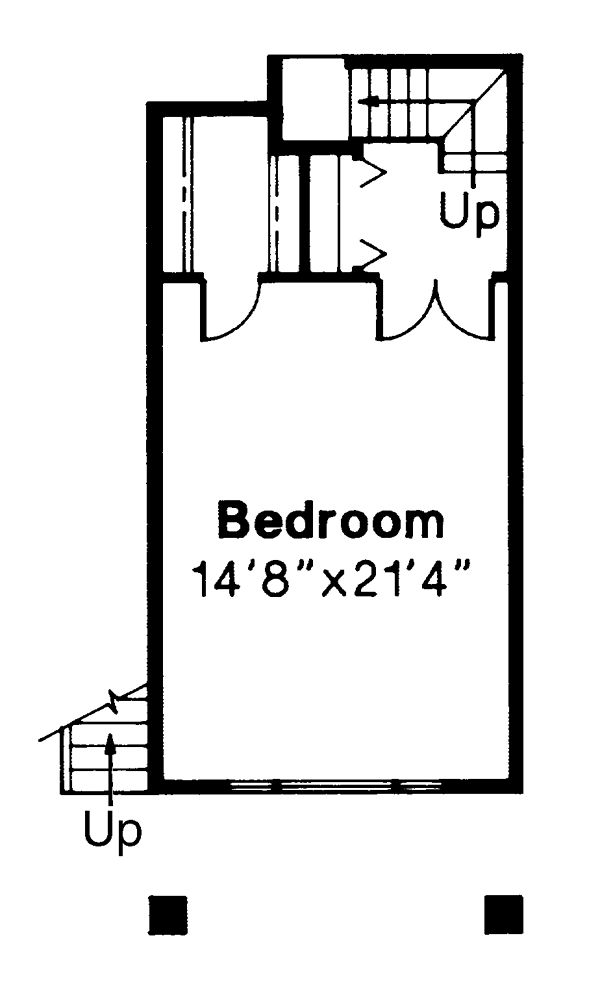 Contemporary Southwest Level Two of Plan 69358