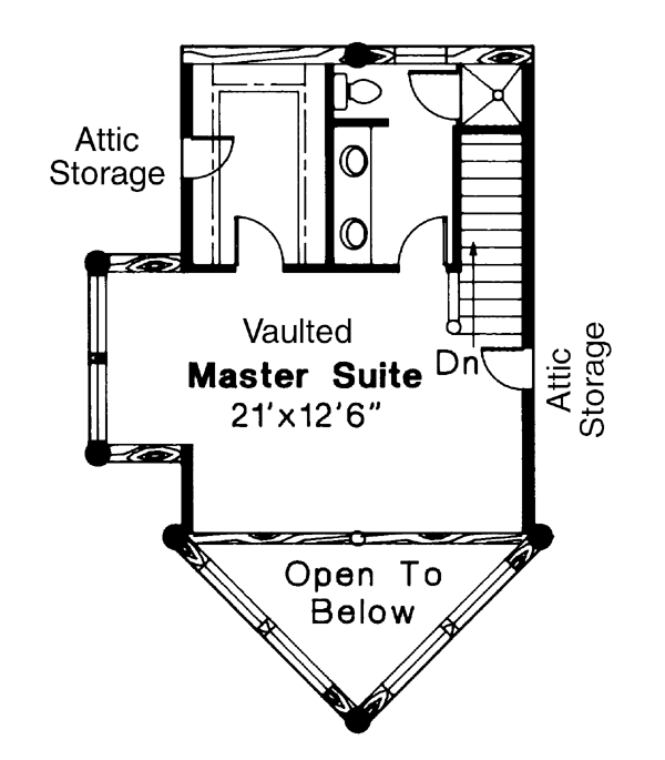 Contemporary Log Level Two of Plan 69361