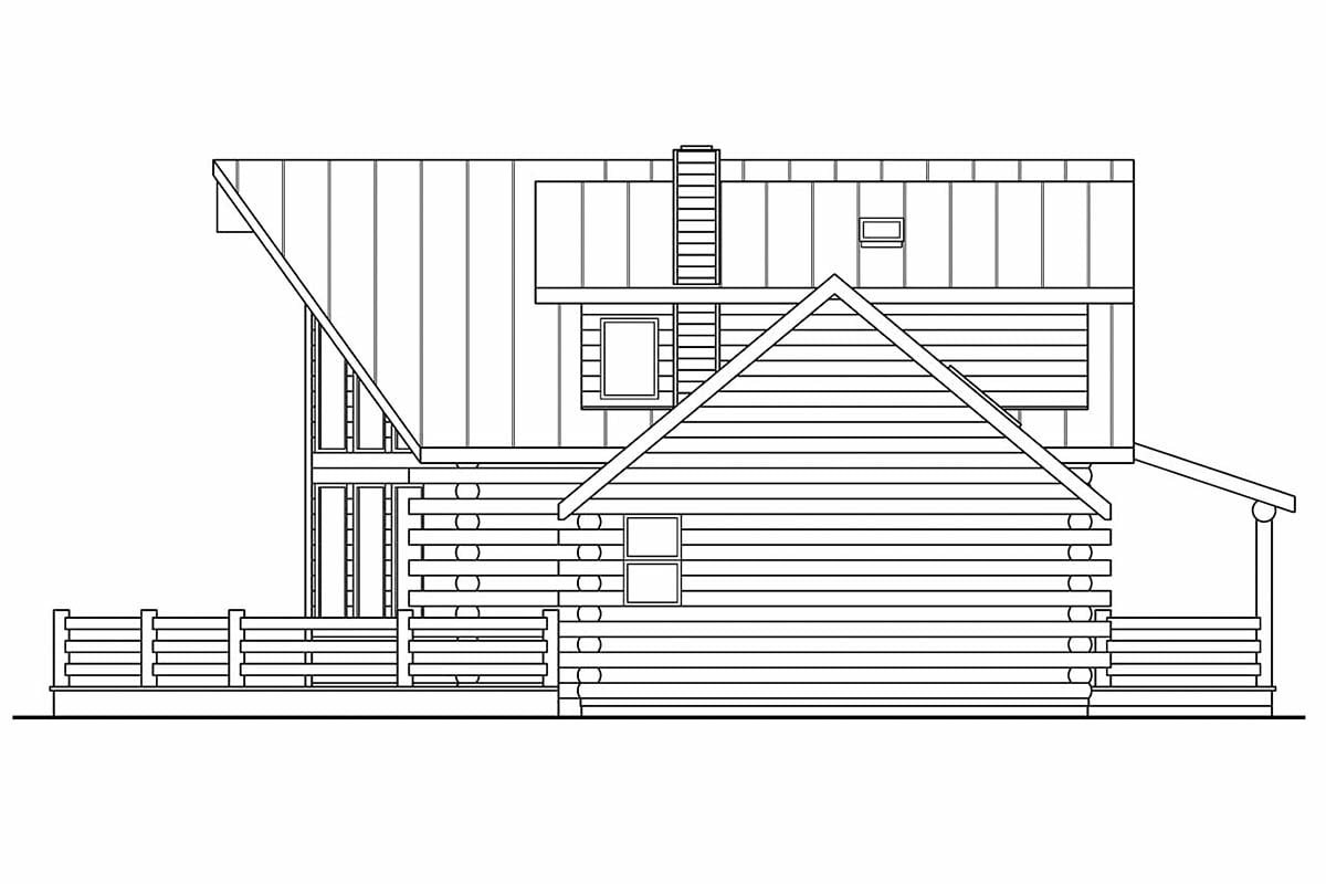 Contemporary, Log Plan with 1987 Sq. Ft., 3 Bedrooms, 2.5 Bathrooms Picture 3