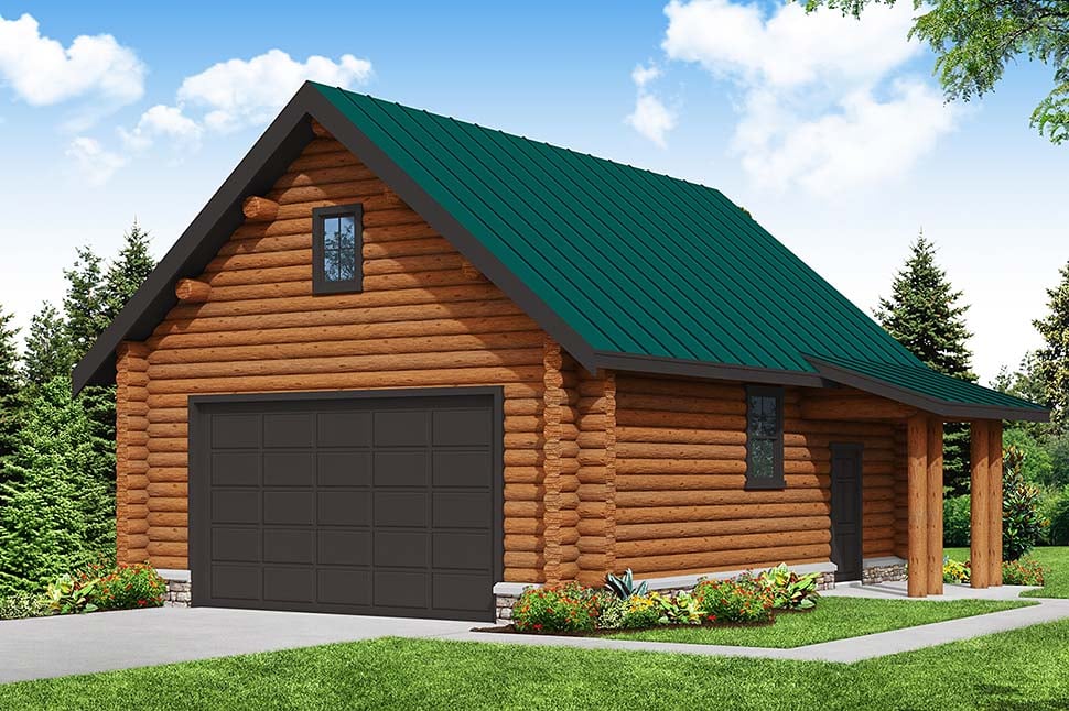 Contemporary, Log Plan with 1987 Sq. Ft., 3 Bedrooms, 2.5 Bathrooms Picture 4