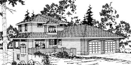 Traditional Elevation of Plan 69363