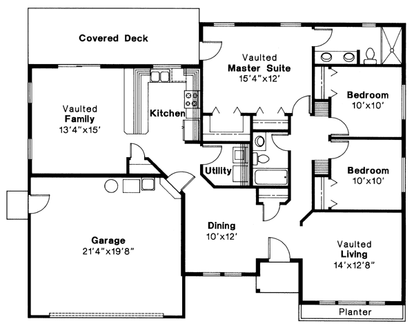 Ranch Level One of Plan 69370