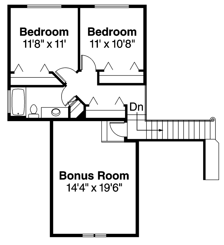 One-Story Traditional Level Two of Plan 69374