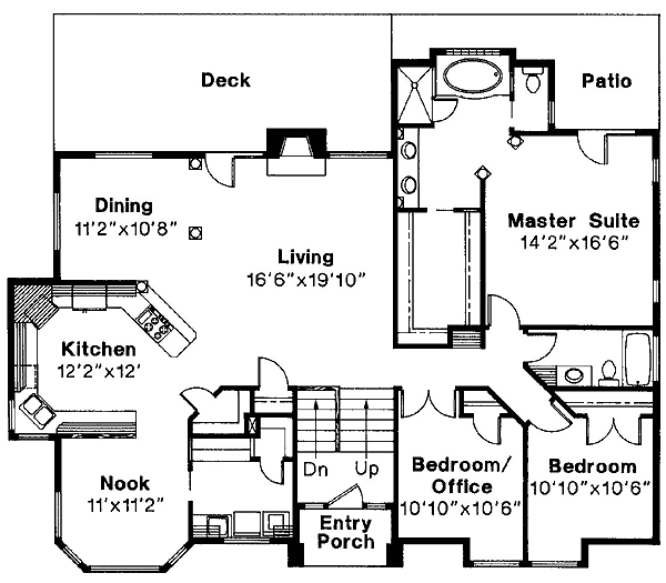 Contemporary Traditional Level One of Plan 69389