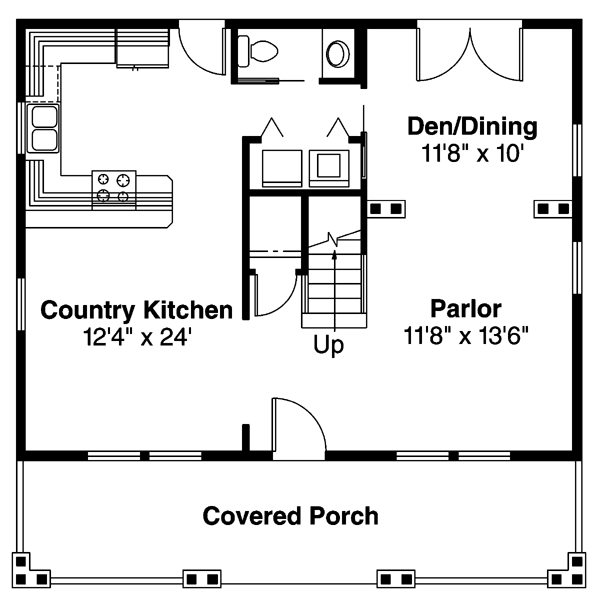 Cape Cod Cottage Country Level One of Plan 69397