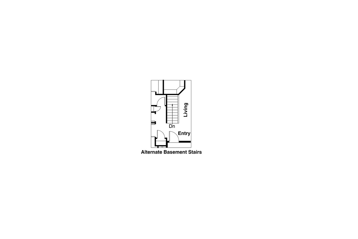 Craftsman Narrow Lot One-Story Alternate Level One of Plan 69411