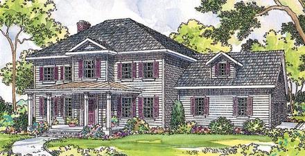 Colonial Elevation of Plan 69412