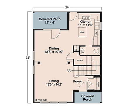 House Plan 69413 First Level Plan