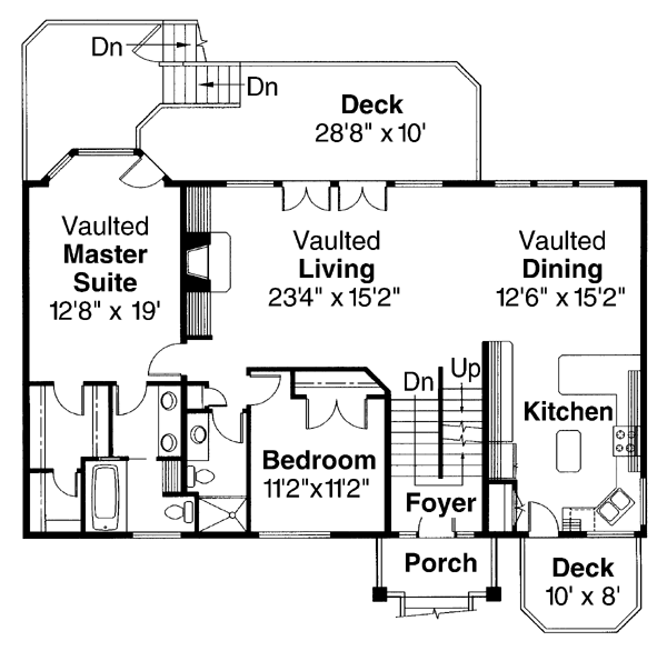 Contemporary Level One of Plan 69436