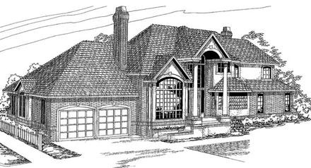 European Elevation of Plan 69459