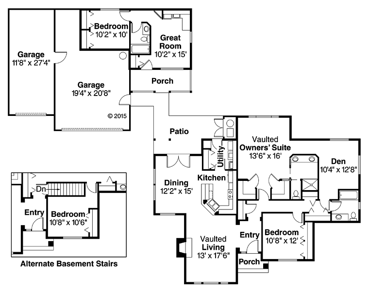 House Plan 69463 Level One