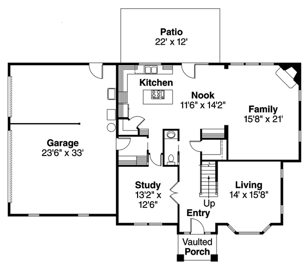 Country Traditional Level One of Plan 69615