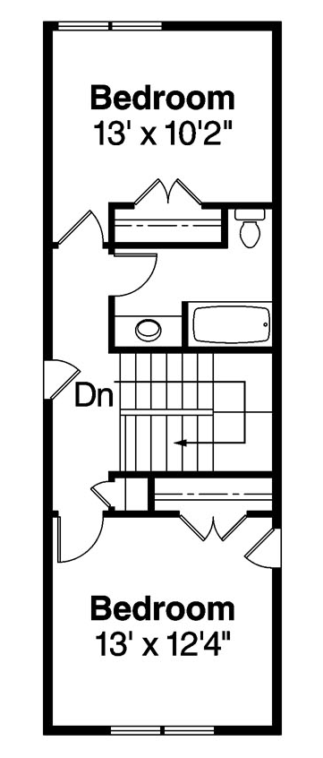 Bungalow Craftsman Level Two of Plan 69628