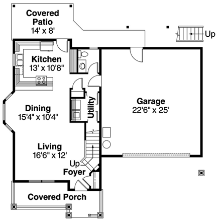 House Plan 69629 First Level Plan