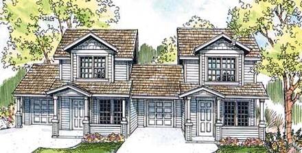 Bungalow Country Elevation of Plan 69642