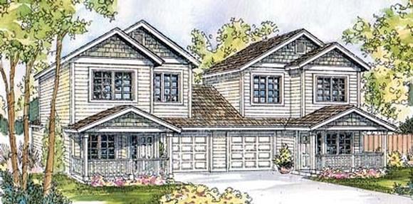 Multi-Family Plan 69650 Elevation