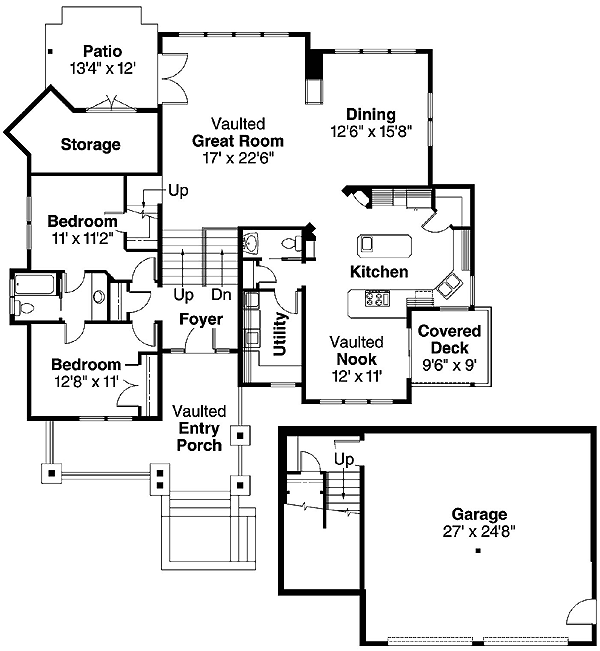 Craftsman Level One of Plan 69658